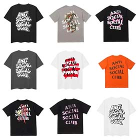 ASSC Anti Social Club Colorful graphic T-shirt-1792  